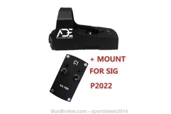 GREEN Dot Sight 4 Sig-Sauer-P226 P2020 pistol red