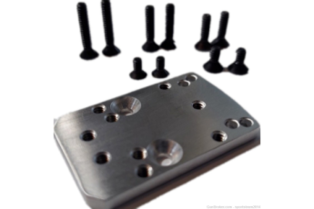 Optic Plate Converts Trijicon RMR footprint to accept 25 OTHER  RED DOTS