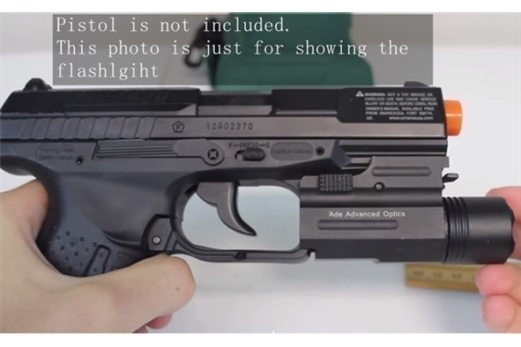 Pistol or Rifle STROBE flashlight w/ QD Mount PL200S
