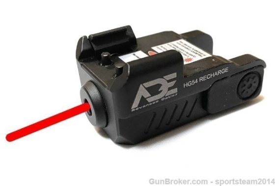RECHARGEABLE Red Laser Sight for Sub-compact