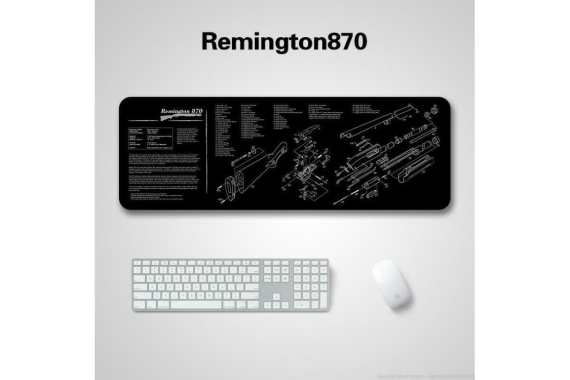 REMINGTON 870 Rifle Gunsmith Armorers Bench Cleaning Rubber Mat Mouse Pad