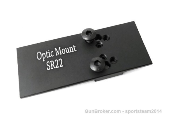 Red Dot Optics Mount Plate for Ruger SR22 Pistol