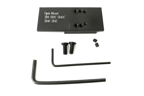 Ruger SR9,SR40,SR40c,SR45 Pistol Mount Plate