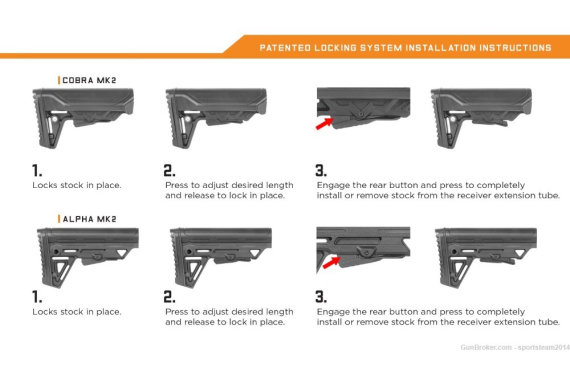 Trinity Force 2021 TBA13 Alpha Butt MK2 Stock AR15 Stock - Free Shipping