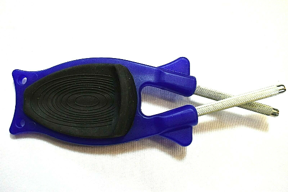 Block knife sharpener, Limited edition Purple with Black non slip grip