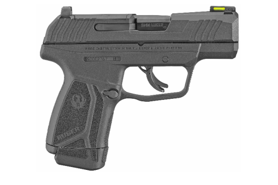 Ruger, MAX-9, Semi-automatic, Striker Fired, Sub-Compact, 9MM, 3.2" Barrel, Black Oxide Finish, Polymer Frame, No Thumb Safety, Optic Ready, Front TFO Night Sight, 12Rd, 1-12Rd and 1-10 Magazine