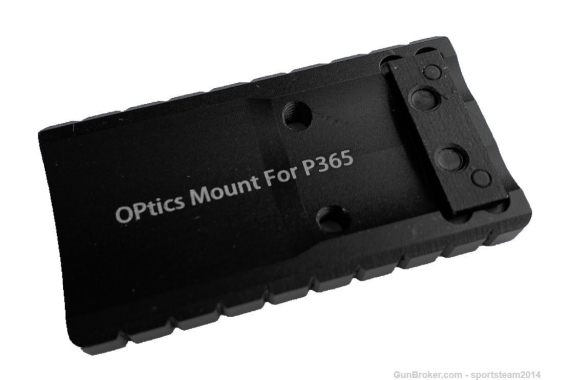Sig Sauer P365 Mount Plate for Burris Fastfire, Meopta,Sightmark,Red Dot