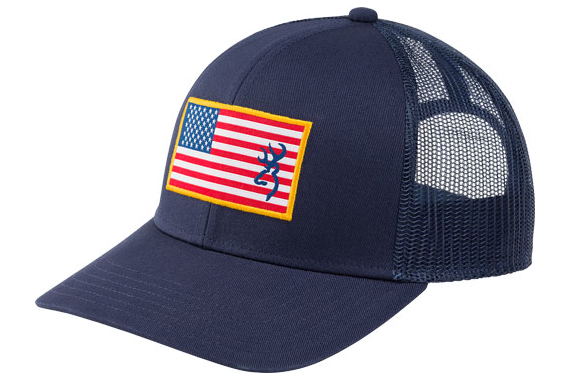 Bg Cap Glory Mesh Snapback - American Flag Patch Nblue Osfm