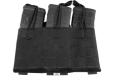 Grey Ghost Triple Mag Panel - 5.56 Mag Pouch Laminate Black