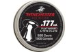 Winchester .177 Flat Pellets - 500 Count Tin 6 Pack Case