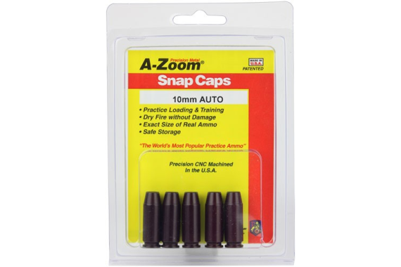 A-zoom Metal Snap Cap 10mm - 5-pack