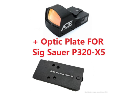 ADE RD3-009 Red Dot Sight+Optic Mounting Plate for Sig Sauer P320-X5 Pistol