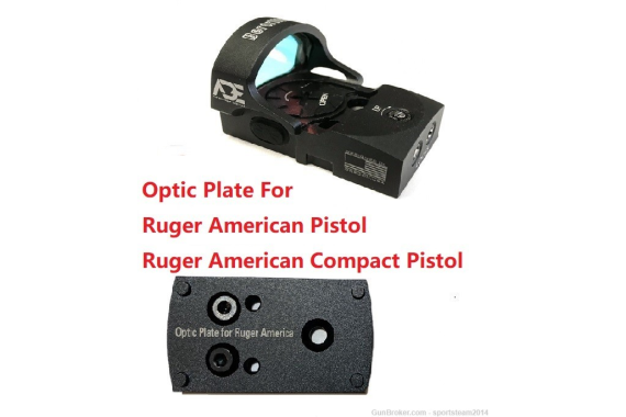 ADE RD3-013 Red Dot Sight + Optic Mount Plate for Ruger American Pistol