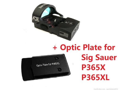 ADE RD3-013 Red Dot Sight + Optic Mounting Plate for Sig Sauer P365XL/P365X