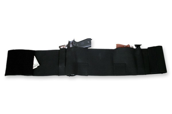 Bulldog Belly Wrap Holster Blk - X-large  Holds 2 Guns & 2 Mags