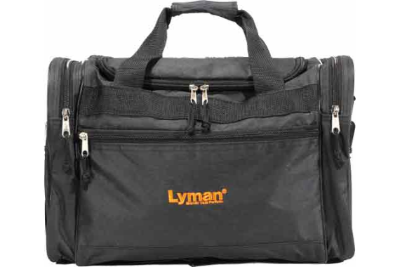 Lyman Handgun Range Bag - Black Nylon W-carry Strap