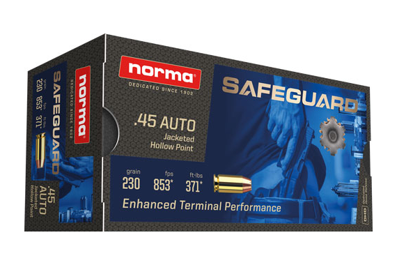 Norma Ammo .45acp Safeguard - 230gr. Jhp 50-pack