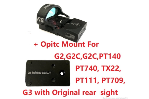 ADE RD3-013 Red Dot+Optic Mount Plate For Taurus PT709,PT740,G3 w/New Sight