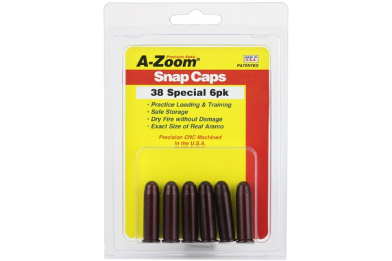 A-zoom Metal Snap Cap - .38 Special 6-pack