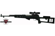 Adv. Tech. Stock For Sks Rifle - Fiberforce Style Black Syn