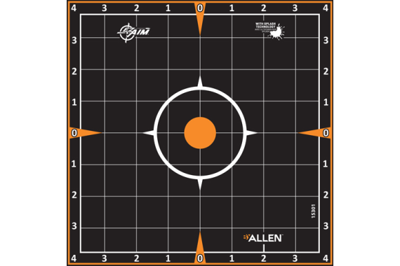 Allen Ez Aim Splash Adhesive - Grid Target 6-pk 8