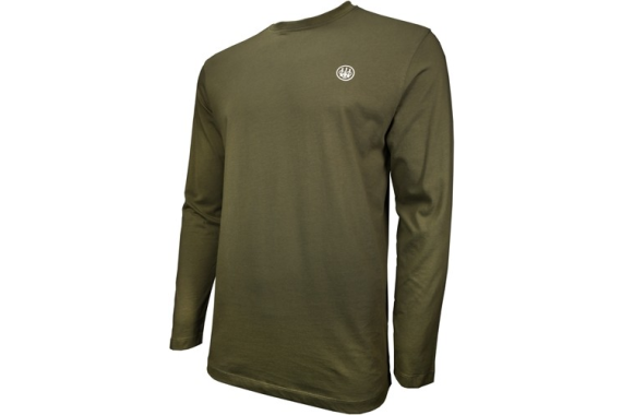 Beretta T-shirt Long Sleeve - Usa Logo Medium Od Green