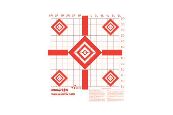 Champion Target Paper Redfield - Style Sight-in 100-pack