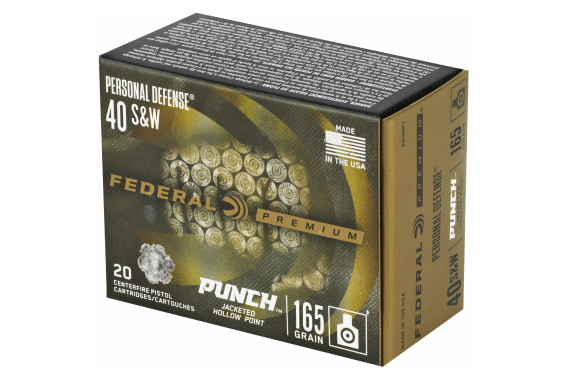 Fed Punch 40 S&w 165gr Jhp 20-200