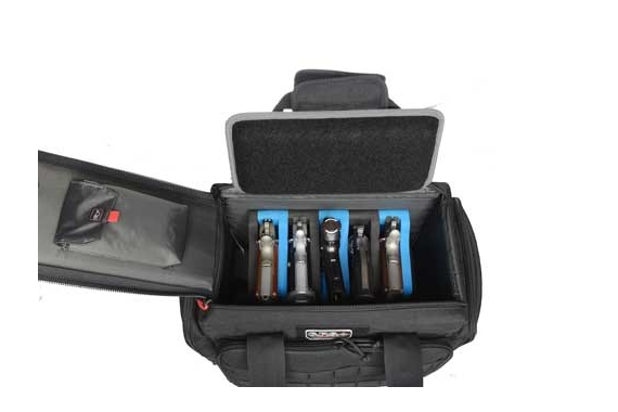 Gps Tactical Range Bag W- - Foam Cradles For 5 Guns Black