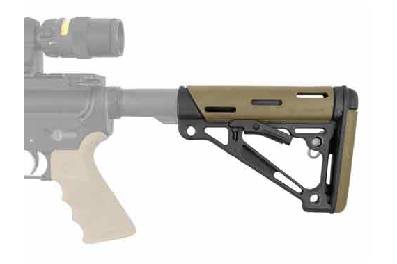 Hogue Ar-15 Collapsible Stock - Fde Rubber Commercial