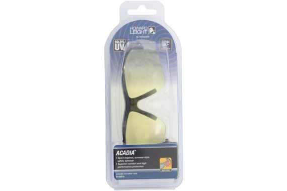 Howard Leight Acadia Glasses - Black Frame-amber Lens