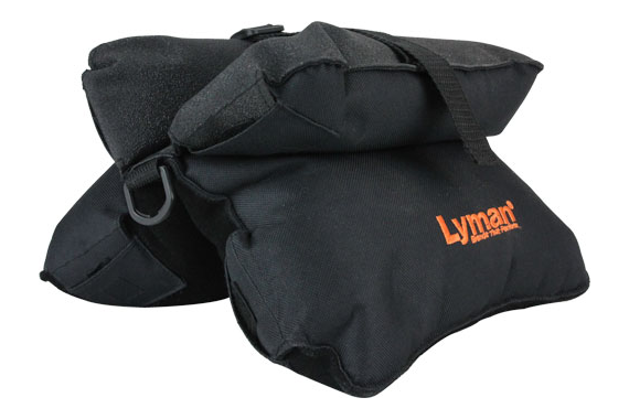 Lyman Match Bench Shooting Bag - Filled Black Nylon-suede