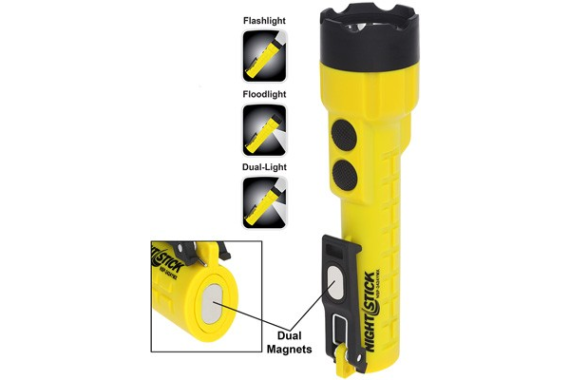 Nightstick X-series Dual-light - W-magnet Yellow 3aa Batteries