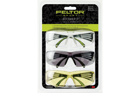 Peltor Securefit 400 Eye Prot 3-pack