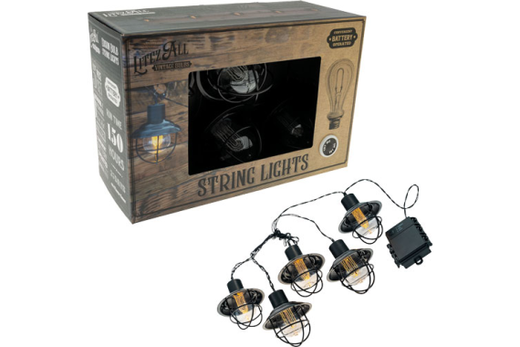Promier Led Edison Bulb 5 - Piece Metal String Light!