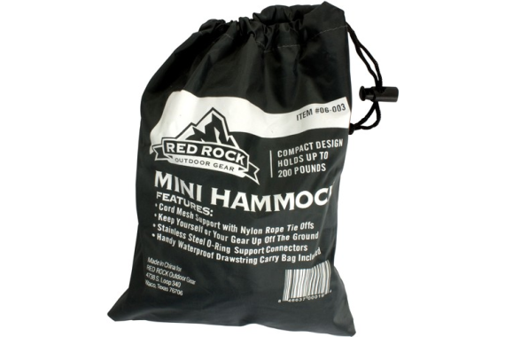 Red Rock Nylon Hammock Holds - 250 Pounds W- Nylon Carry Bag
