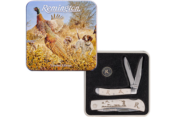 Remington Cutlery Pheasant - 2-knife Set W-tin