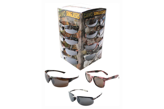 Rivers Edge Sunglass Case Lots - Grn-pink-white Camo 36-pack