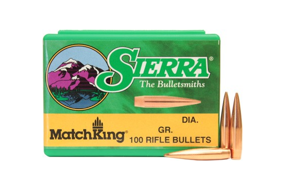 Sierra Bullets .22cal .224 - 69gr Hp-bt Match 100ct