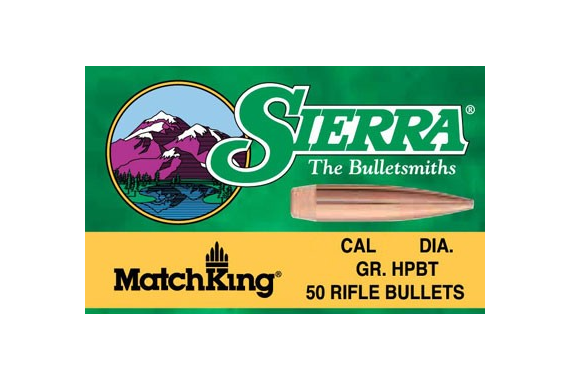 Sierra Bullets 6.5mm .264 - 123gr Hp-bt Match 100ct