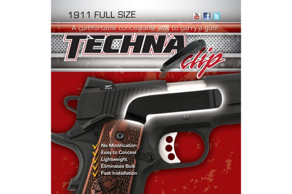 Techna Clip Handgun Retention - Clip Colt 1911&commander Right