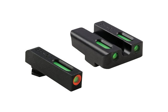 Truglo Sight Set Glock Low - Tfx Pro Green-orange Outline