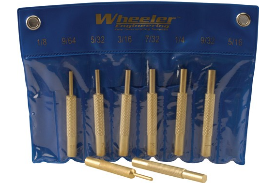 Wheeler 8-pc Brass Punch Set - W-storage Pouch