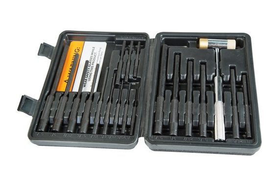 Wheeler Roll Pin Punch Master - Set 18-punches-1-hammer-case