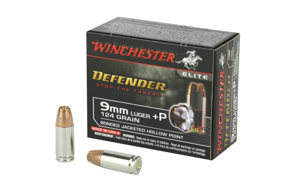 Win Defender 9mm+p 124gr Jhp 20-200