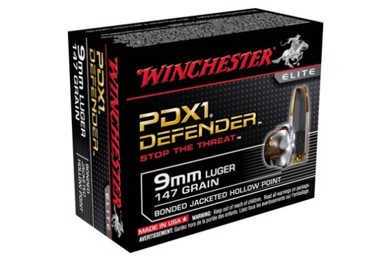 Winchester Elite 9mm Lgr 147gr - 20rd 10bx-cs Pdx1 Defender