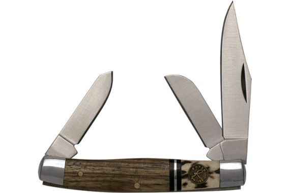 Abkt Roper Series Laredo Stag - Stockman 3-blade Wood Handles