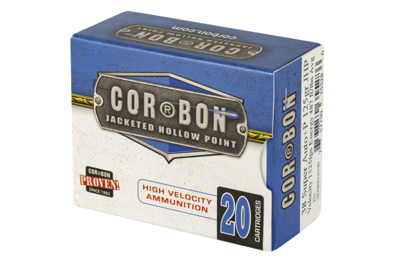 Corbon 38super+p 125gr Jhp 20-500