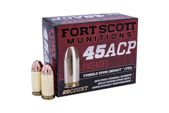 Fort Scott Munition Pistol Ammo 45 Acp 180 Gr. Tui 20 Rd.
