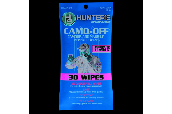 Hunters Specialties Camo-off Makeup Remover Wipes 30 Pk.